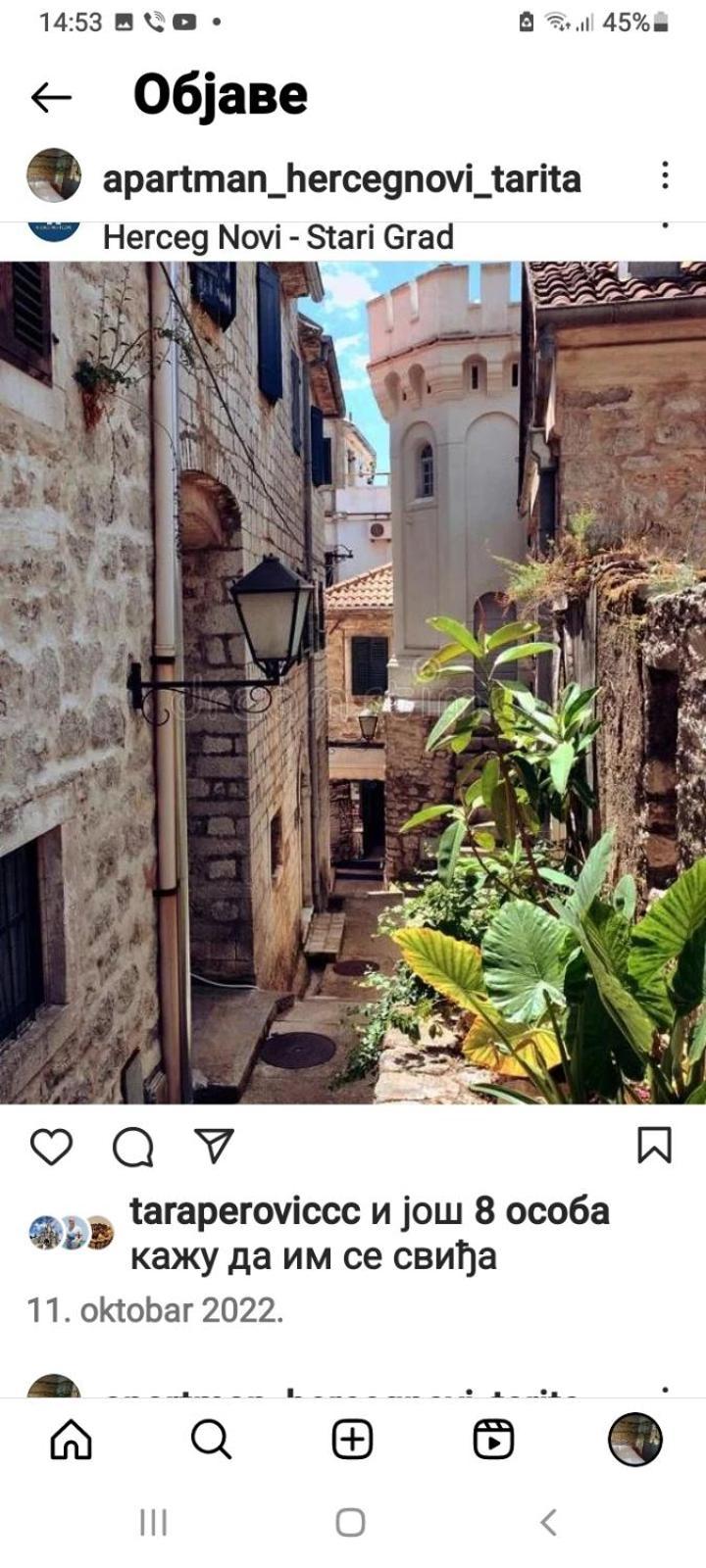 Apartment Tarita Herceg Novi Eksteriør bilde